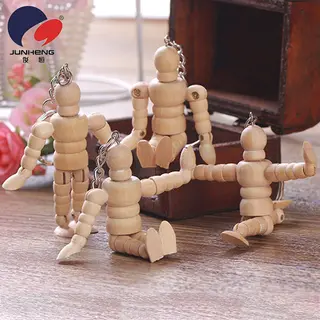 Деревянная шарнирная фигурка для рисования, 6,5 см
