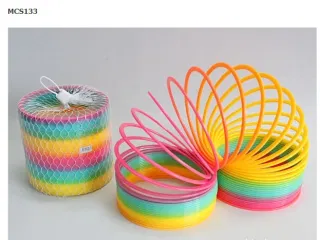 Stretch Toys, Rainbow Spring Coil with Lights, Stacking Cups and Jenga