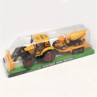 Pull Back Cars, Friction Plastic Brown 13cm