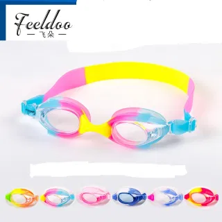 Детские силиконовые очки для плавания Feiduo