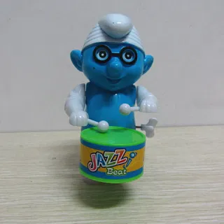 Заводная игрушка с барабаном, Смурфики 2228-5