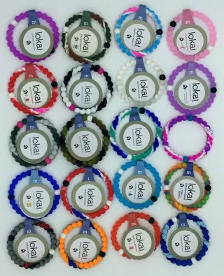 Силиконовый браслет LOKAI, черно-белый, высокопрочный