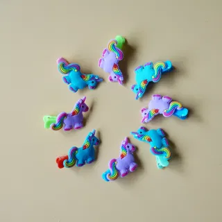Hair Clip, Unicorn Soft Rubber