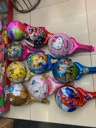 Balloon, Short Stick Aluminum, Bulk