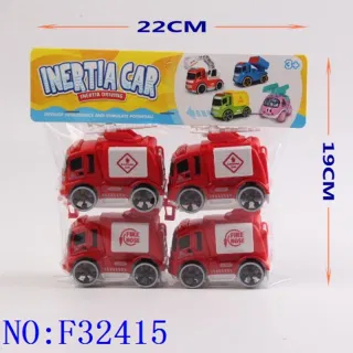 Wholesale Toy Truck, Fire Plastic White 19cm