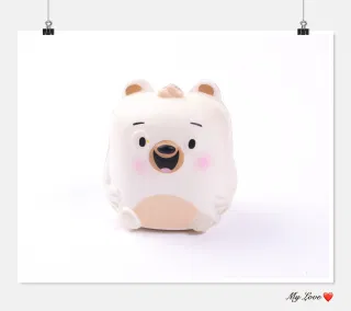 Wholesale Squishy Toy White, Inflatable, 7.5 cm
