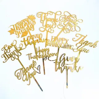 Wholesale Thanksgiving Acrylic Cake Insert