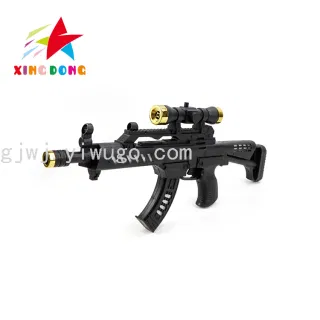 Игрушечный автомат M4A1 с инфракрасным прицелом, светом и музыкой, в пакете