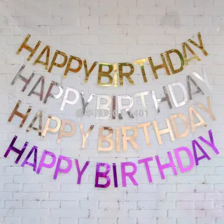 Decoration, Happy Birthday Sequins