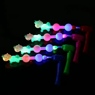 Светящаяся палочка-единорог с блестками, LED игрушка