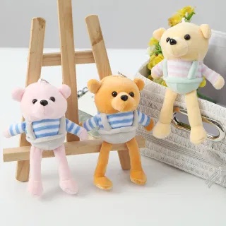 Wholesale Teddy Bear, Striped with Strap