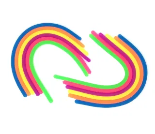 Squishy Toy Stress Relief, TPR Stretch Noodle