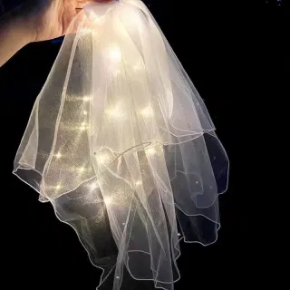 Veil with Flash Lamp Photo Prop