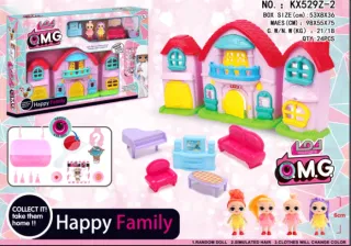 Castle Building Blocks, Doll House Play Surprise Villa