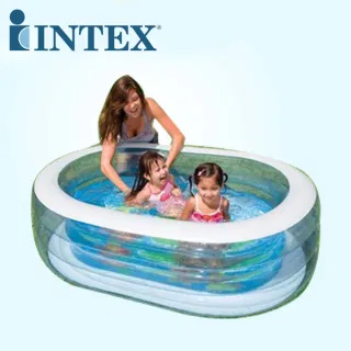 Прозрачный Надувной Бассейн Intex 57482 Овальный Для Детей