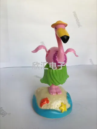 Качающаяся фигурка птицы на солнечной батарее для авто