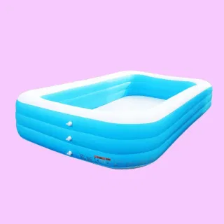 Inflatable Pool, Three-Layer Square
