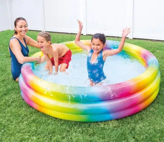 Intex 58439 Классический Трехкольцевой Бассейн Радуга