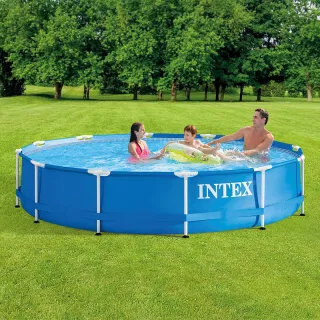 Intex 28205 Круглый каркасный бассейн для семейного отдыха