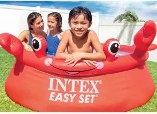 Бассейн INTEX26100, 6 футов, краб, тарелка, для улицы