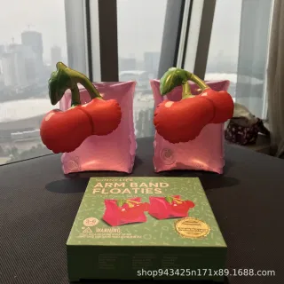Утолщенный надувной круг для плавания с мультяшным фламинго и единорогом