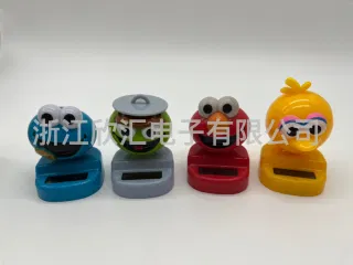 Фигурка Sesame Street на солнечной батарее, автомобильное украшение