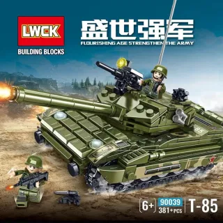 Конструктор-кубики Танк T85, LWCK90039, военный, для мальчиков