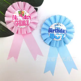 Wholesale Tinplate Ribbon Birthday Corsage