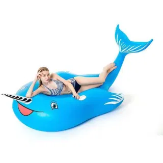 Wholesale Inflatable Blue Whale Floating Row