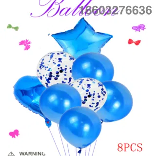Balloon Fabric Blue, Cloth