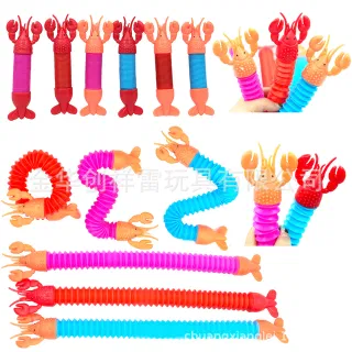Fidget Toy, Pop Tube Telescopic Crayfish