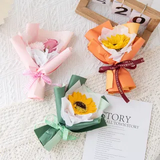 DIY-букет «Подсолнух» в подарок на День учителя, День святого Валентина