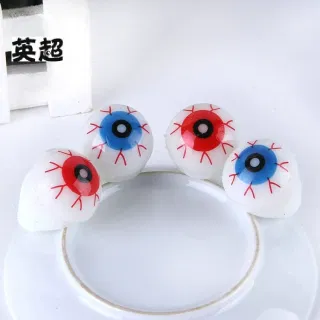 Светящееся кольцо на палец, LED, глаз, для Хэллоуина, детская игрушка