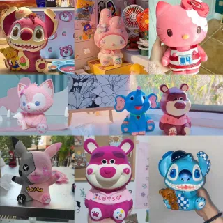 Фигурка Стич для раскрашивания DIY из пластизоля