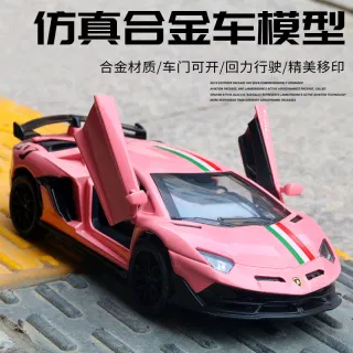 Металлическая модель Lamborghini LP750 1:32 с открытыми дверями, светом и звуком