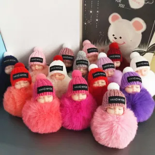 Keychain Toys Plush White