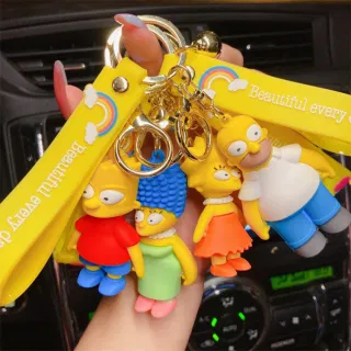 Stuffed Toy Keychain, Simpsons Couple Epoxy