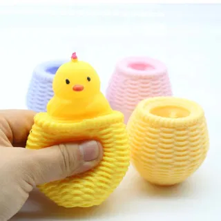Squeeze Toy, Chicken Cage Cup