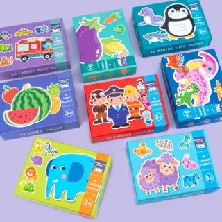 Wholesale Wooden Puzzle, Educational, 33 pcs