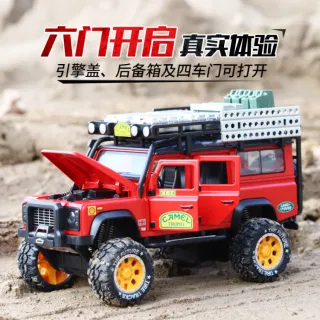 Металлическая модель Land Rover Defender 1:28 со звуком и светом