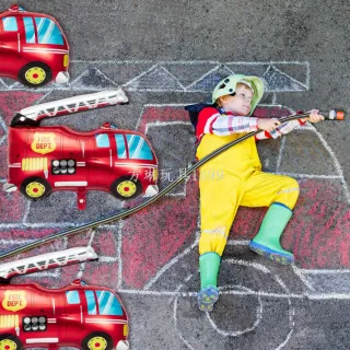 Balloon, Fire Truck Party, Red, Bulk