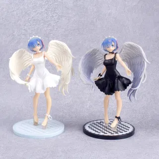 Коллекционная фигурка Rem с крыльями ангела из Re:Zero, аниме-модель