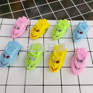 Инерционный игрушечный катер с наклейками