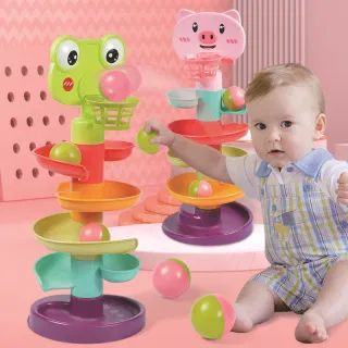 Развивающая игрушка-горка с шариками, с вращающимися элементами