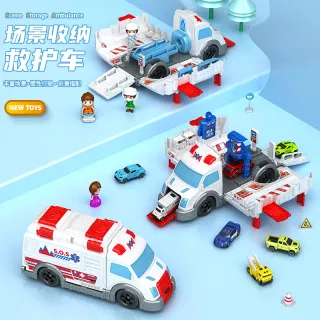 Toy Car Fire Truck, RC with Storage, Simulation Model