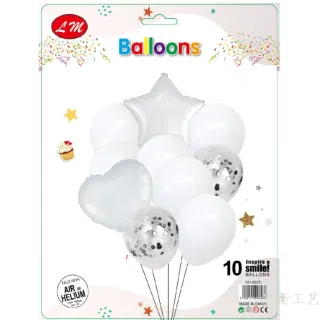 Balloon Fabric White 18inch