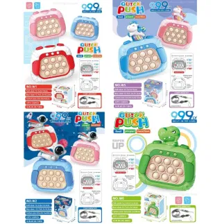 Whac-A-Mole Speed Push Learning Machine, Box 12.5x15.2 cm