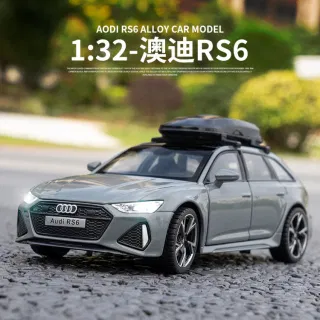 Металлическая модель Audi RS6 1:32 с инерцией
