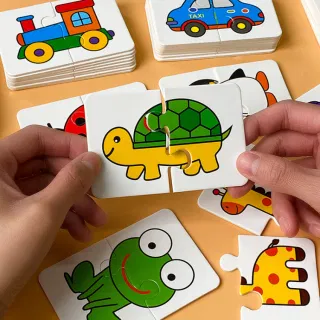 Обучающие карточки-пазлы для детей 1-4 лет