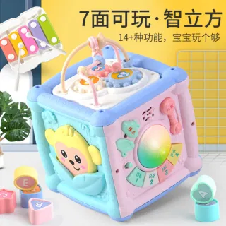 Развивающий музыкальный кубик 6 в 1 для детей 0-3 лет